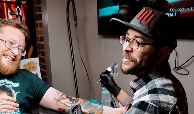 H&H Tattoo Co. client, Chef Josh Groff