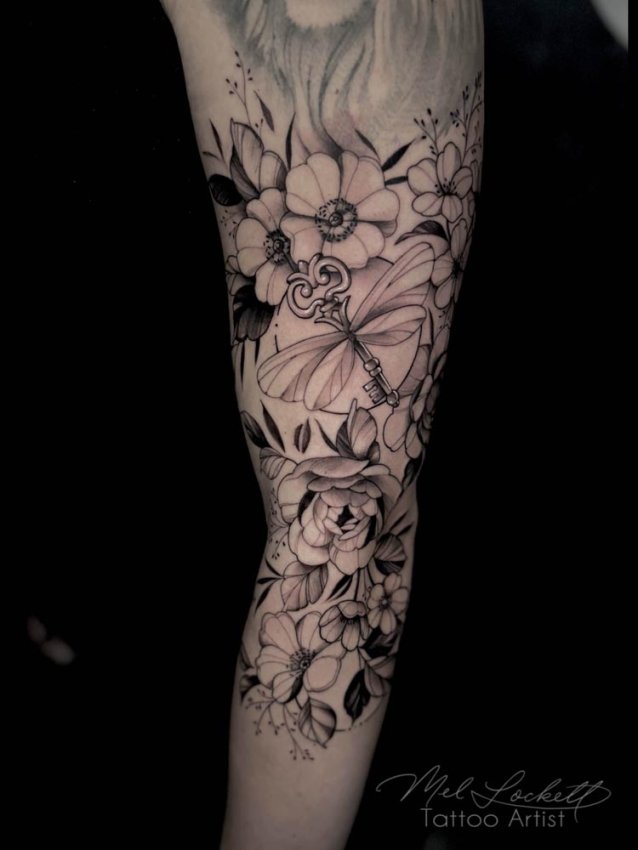 Tattoo created by artist Mel Lockett