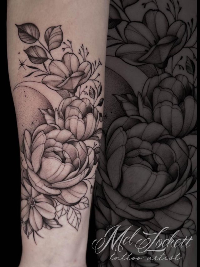 Tattoo created by artist Mel Lockett