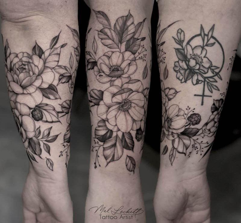 Tattoo created by artist Mel Lockett