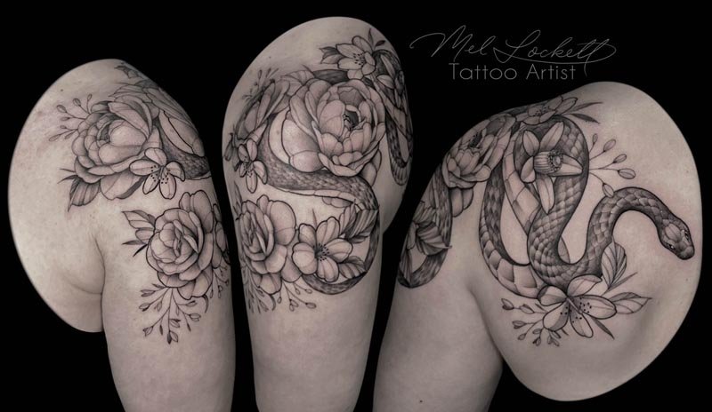 Tattoo created by artist Mel Lockett